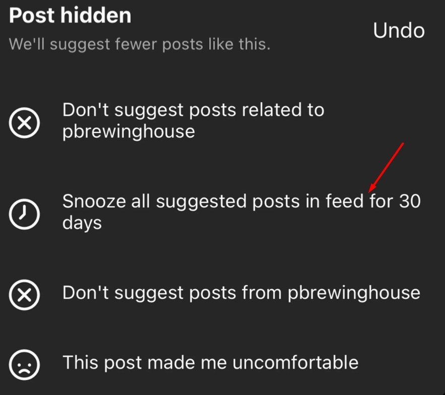 Turn Off Suggested Posts on Instagram