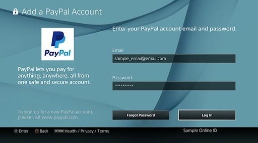 Use PayPal as Payment Method - Error E-8210604A on PlayStation