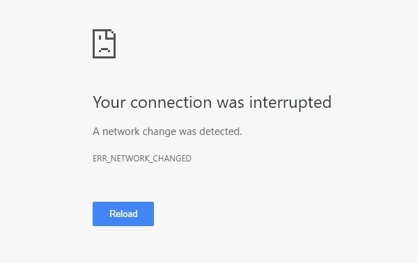 Err_Network_Changed