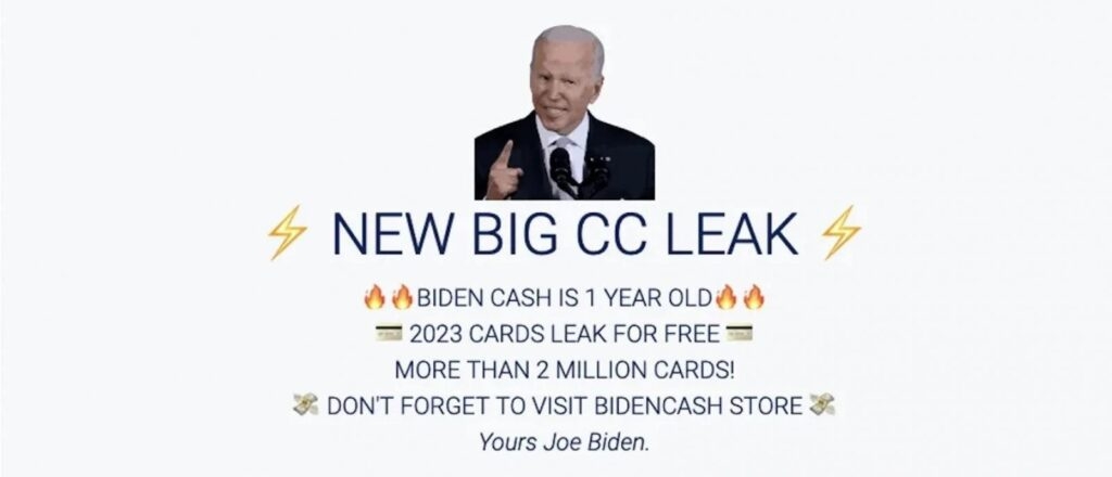 BidenCash Leak 2M Credit Debit Cards with Personal Info Exposed - 59
