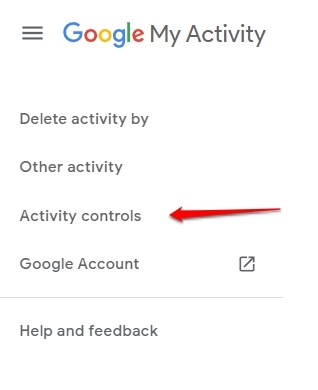 Activity Control - Google My Activity