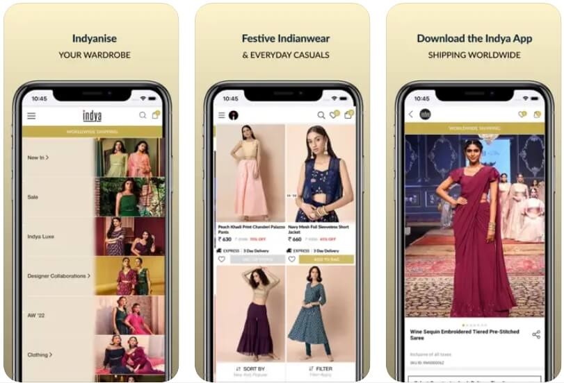 Indya - Best Clothes Shopping Apps in India