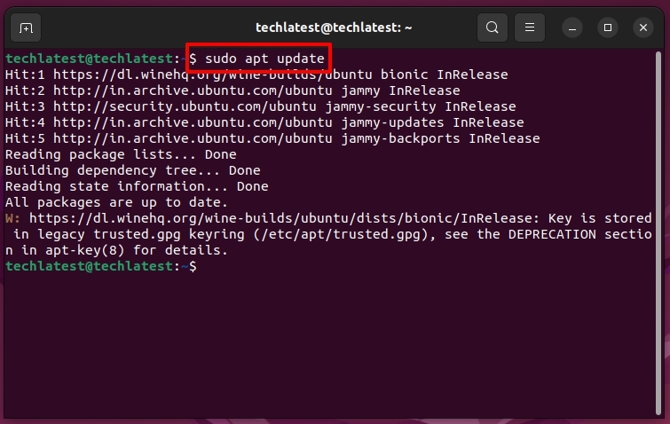Update local apt repository - iTunes on Ubuntu