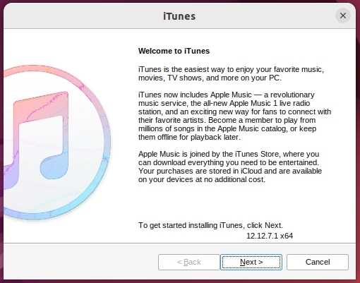 iTunes Installation - iTunes on Ubuntu