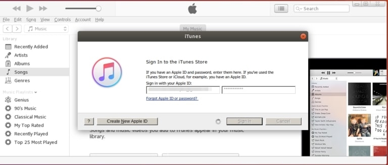 iTunes Setup - iTunes on Ubuntu