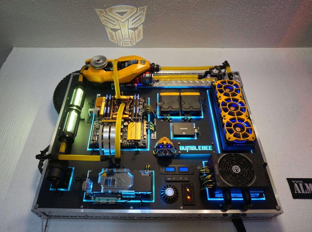 Bumblebee PC Transformers Style - Wall-Mounted PC Examples