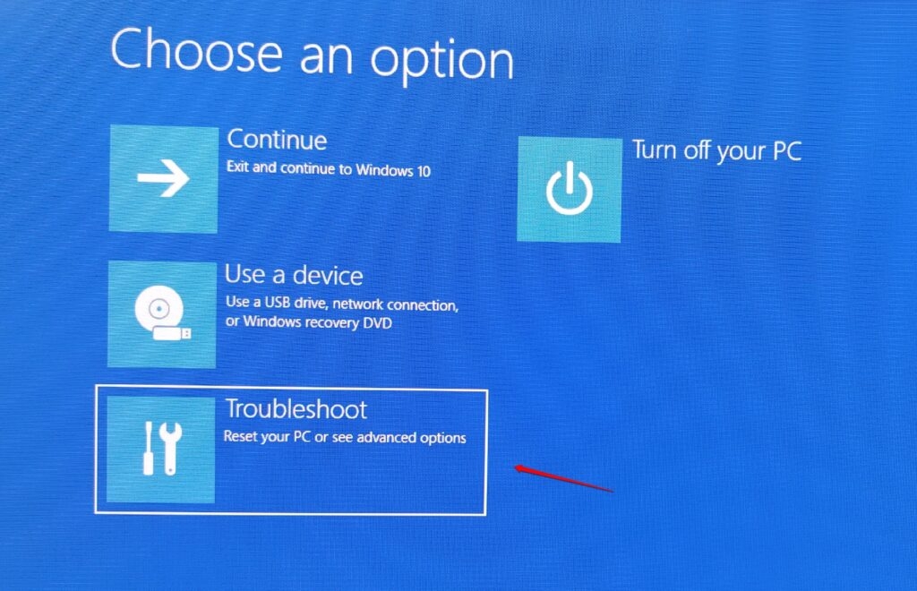 Windows Advanced Recovery Mode