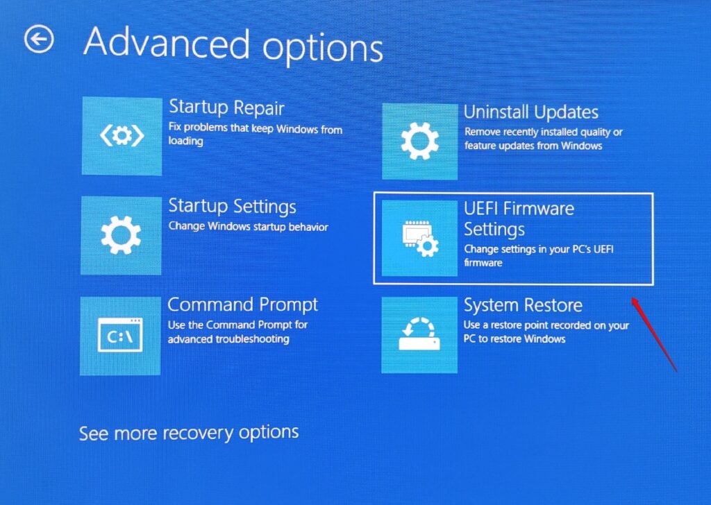 UEFI Firmware Settings