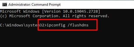 ipconfig flushdns - Windows Update Error Code 0xc1900223