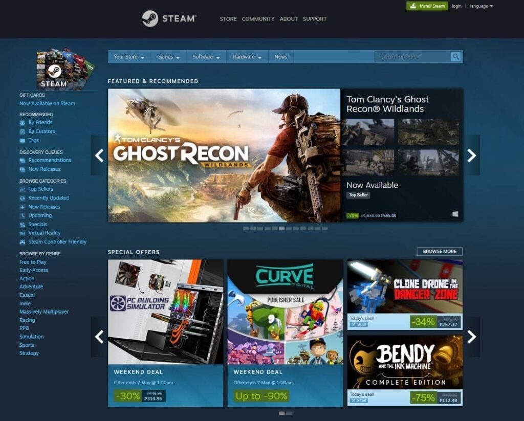 Use Third-party Websites - Get Free Steam Games