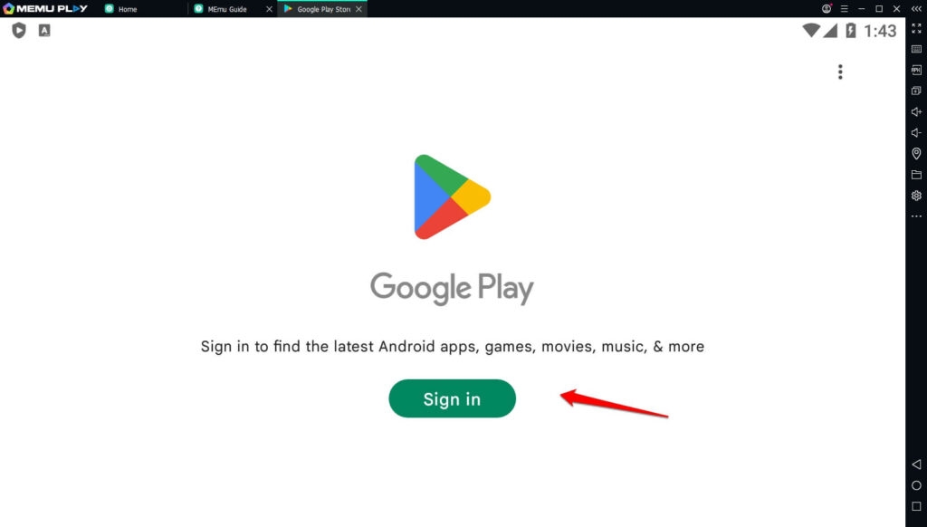 Sign In to Google Memu Play - InShot for PC