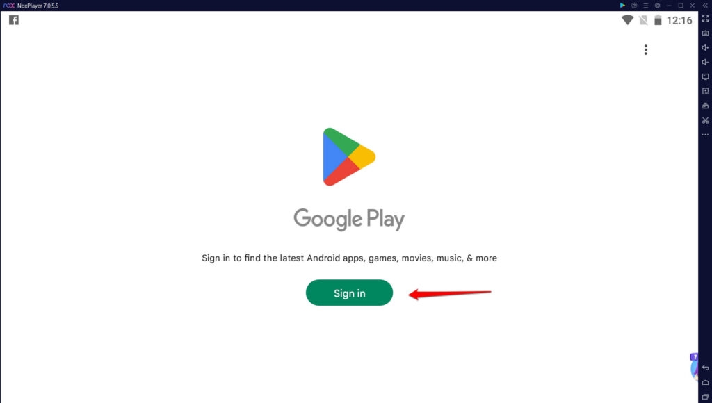 Sign In to Google Nox Player - InShot for PC