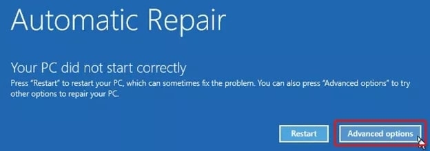 Автоматическое восстановление Windows — ошибка 0xc0000001 в Windows 10