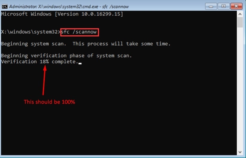 Windows sfc /scannow - Error 0xc0000001 on Windows 10