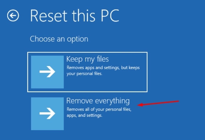 Windows Reset - Error 0xc0000001 on Windows 10