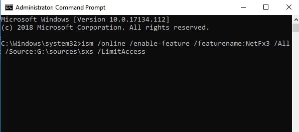 Enable the .NET Framework Using DISM Command - Error Code 0x800f081f on Windows