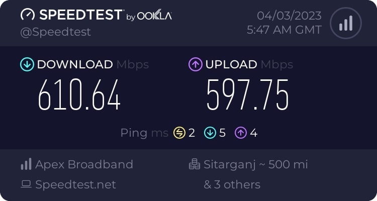 Internet Speed Test - Error Code 9999 in Darktide