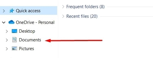 Раздел «Документы» в OneDrive — ошибка Word 0x88ffc009 в Windows 10/11