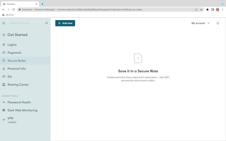 Dashlane Secure Notes - Dashlane Review