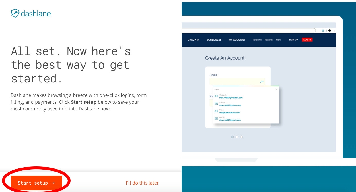 Dashlane Setup - Dashlane Review