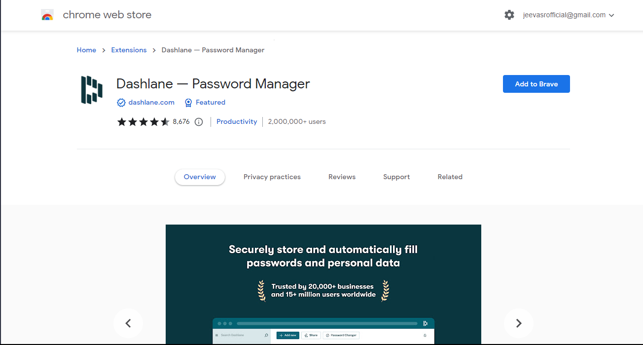 Dashlane Extension - Dashlane Review