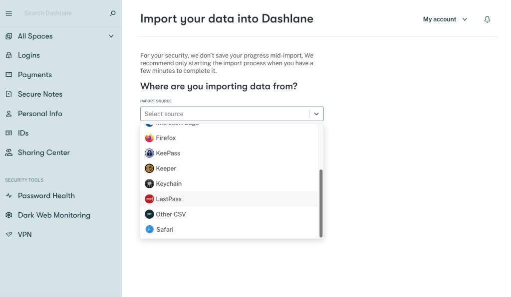 Dashlane Password Import - Dashlane Review