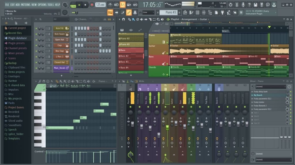 FL Studio Pro — альтернативы GarageBand для Windows