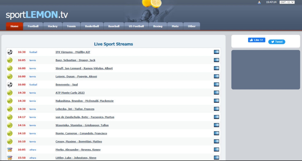SportLemonTV - Best NFL Streaming Sites and Apps