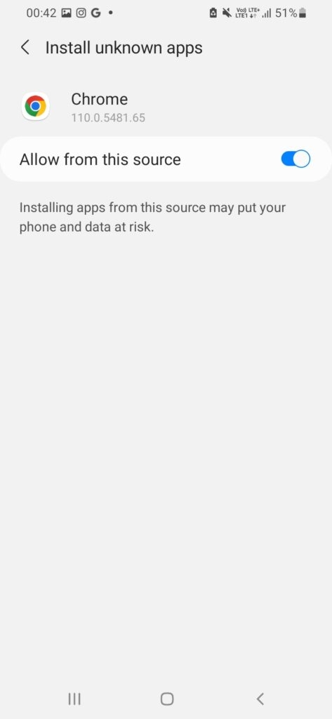 Install Unknown Apps from Chrome - Your device isn't compatible with this version Error