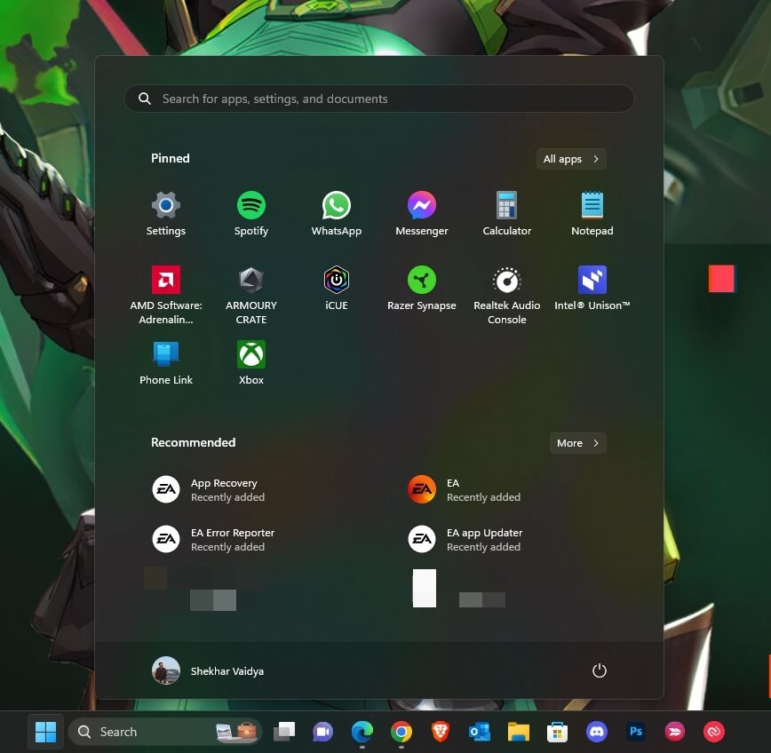 Windows 11 Start Menu - Windows 12