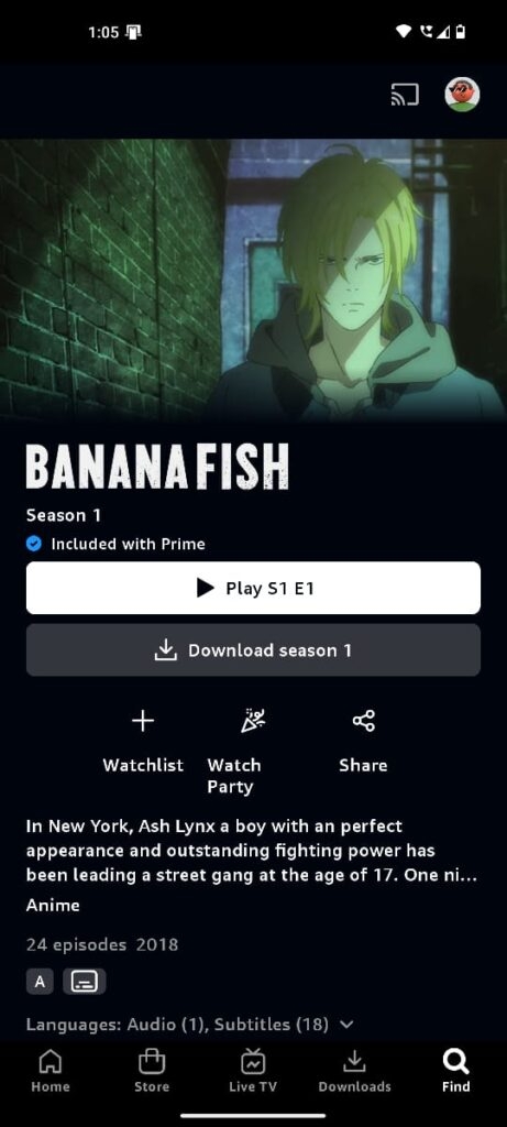 Prime Video - Best Anime Streaming Apps for Android and iOS