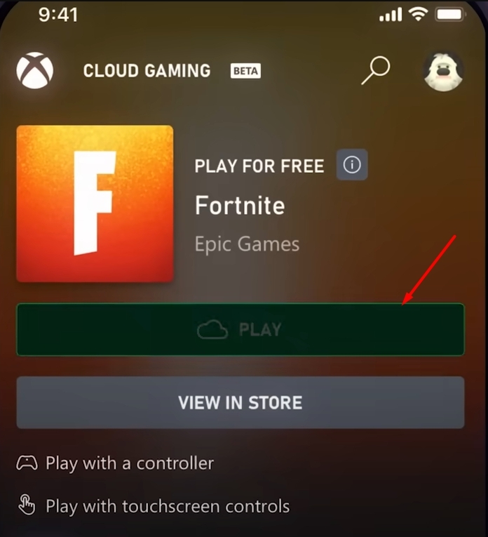 Играйте в Fortnite на Xbox Cloud Gaming