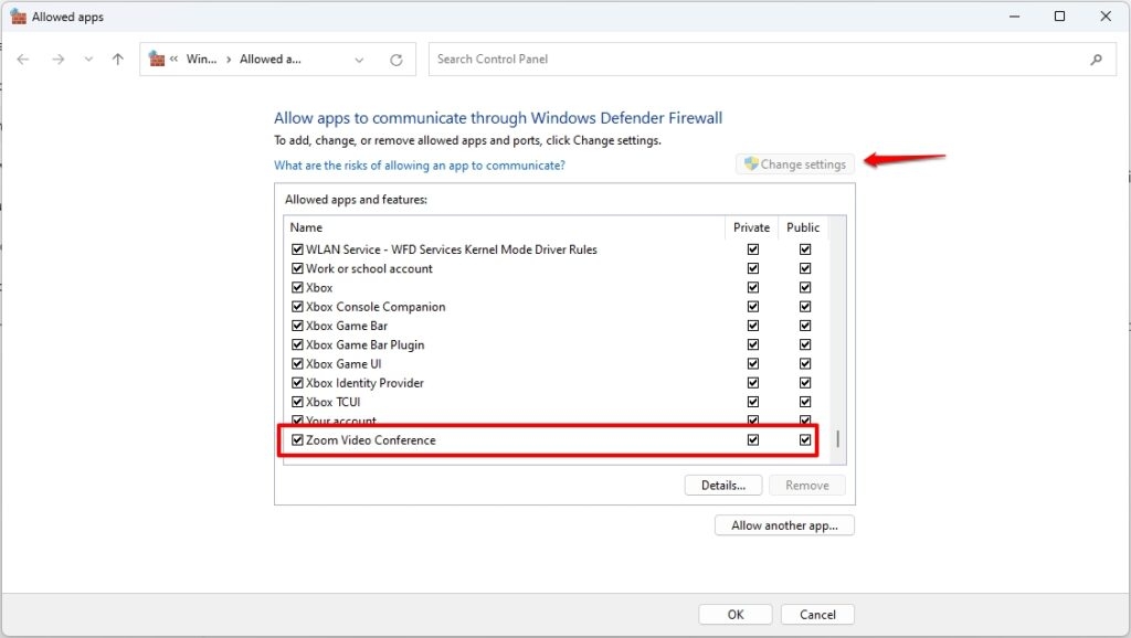 Add Zoom as an Exception to Microsoft Defender Firewall - Zoom Error Code 10004