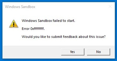 Error  0xFFFFFFFF on Windows