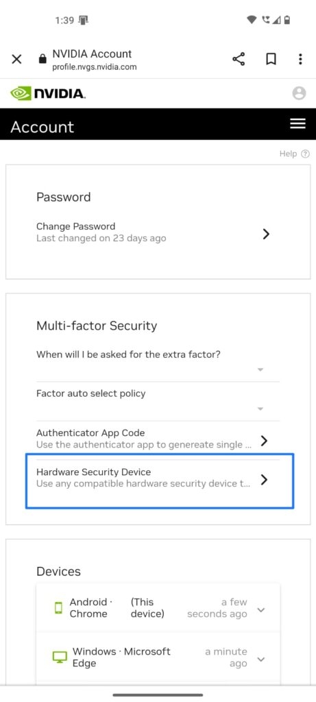 Nvidia Setup-Login with Passkeys