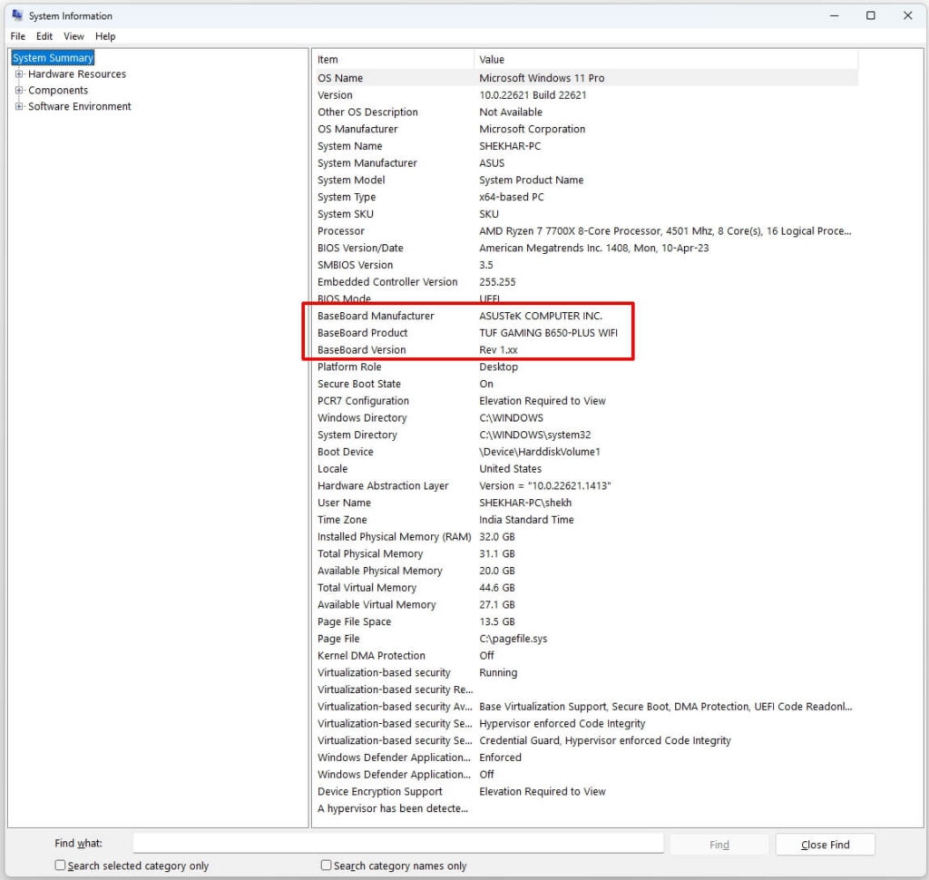 Hardware System Information - What's My Motherboard