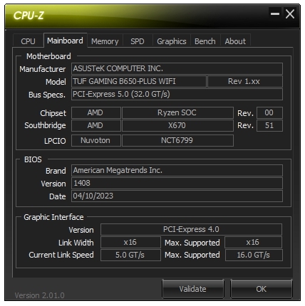 CPU-Z Mainboard Info - What's My Motherboard