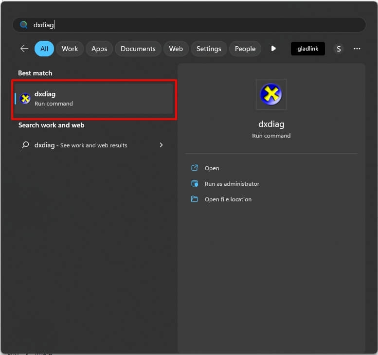 Search and open dxdiag - Fix High on Life Fatal Error