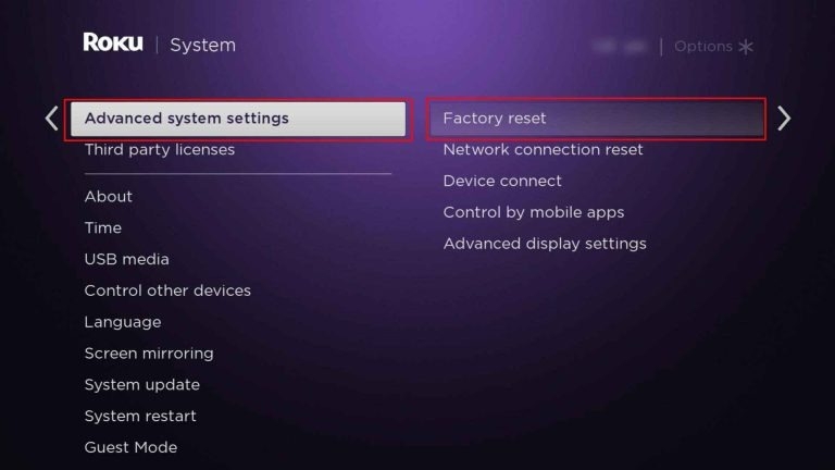 Сброс настроек к заводским настройкам Roku TV — Roku AirPlay не работает