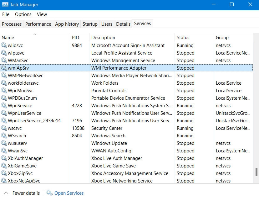 Restart The Service - WMI Provider Host High CPU Usage