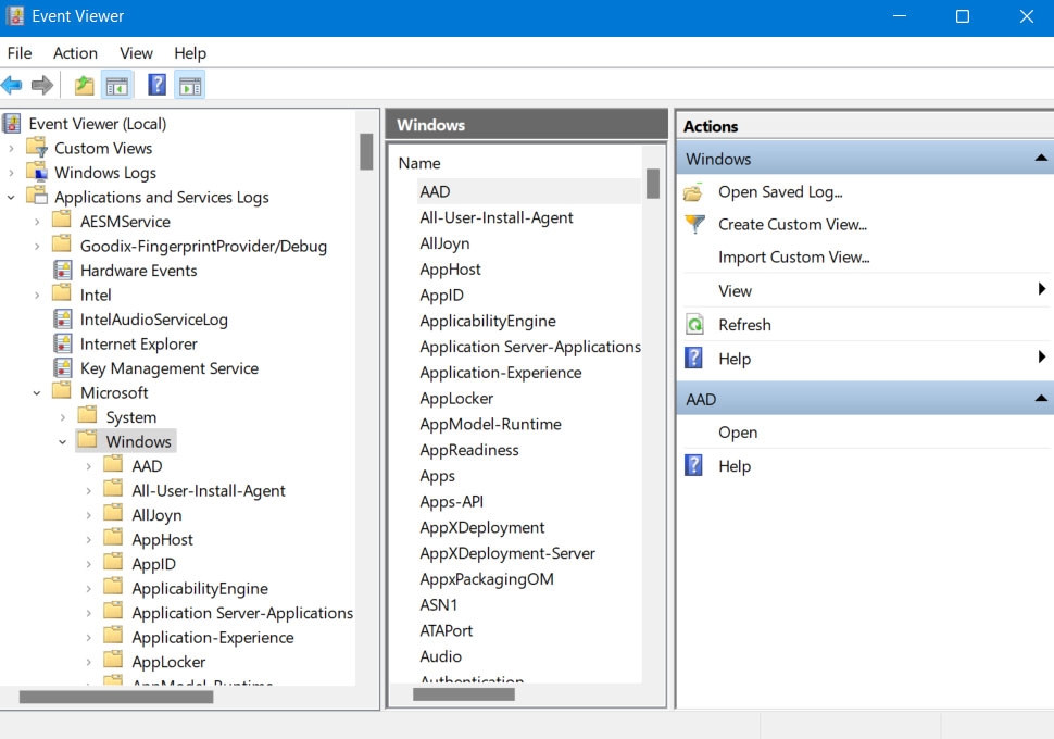 User Event Viewer to Identify Problematic Processes - WMI Provider Host High CPU Usage