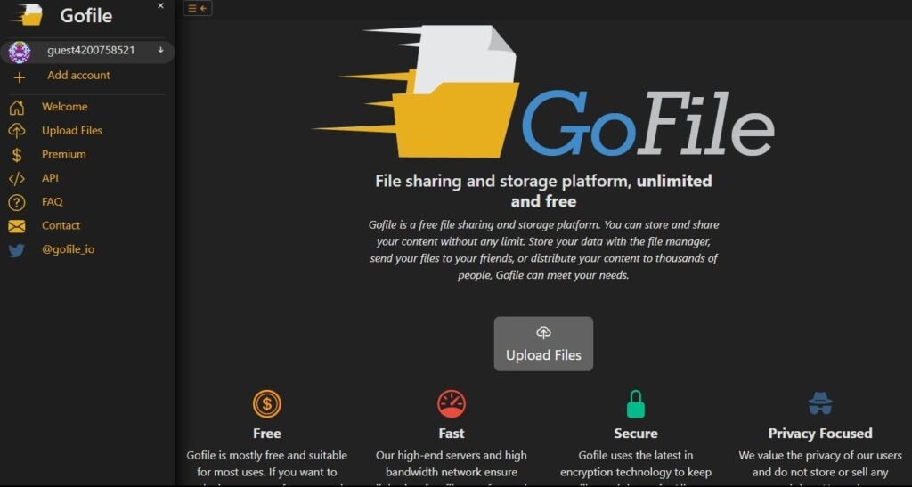 What is Gofile.io?