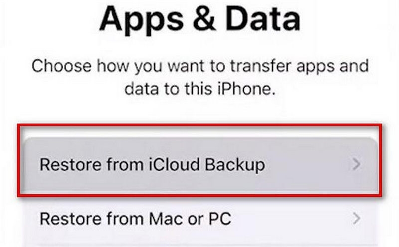 Используйте iCloud для загрузки данных