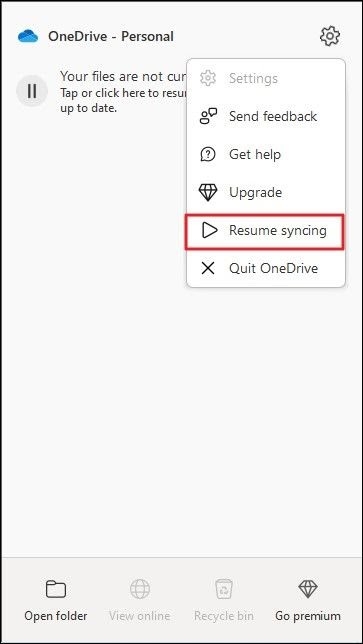 OneDrive Sync - Error 0x8007016a in Microsoft OneDrive