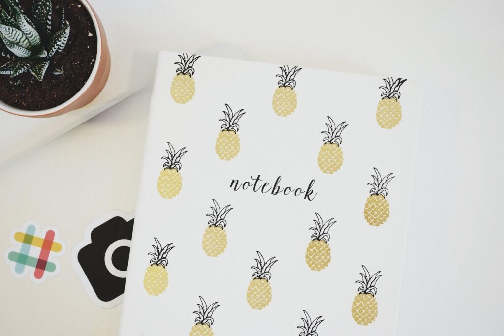 White Pineapple Print Printer Paper
