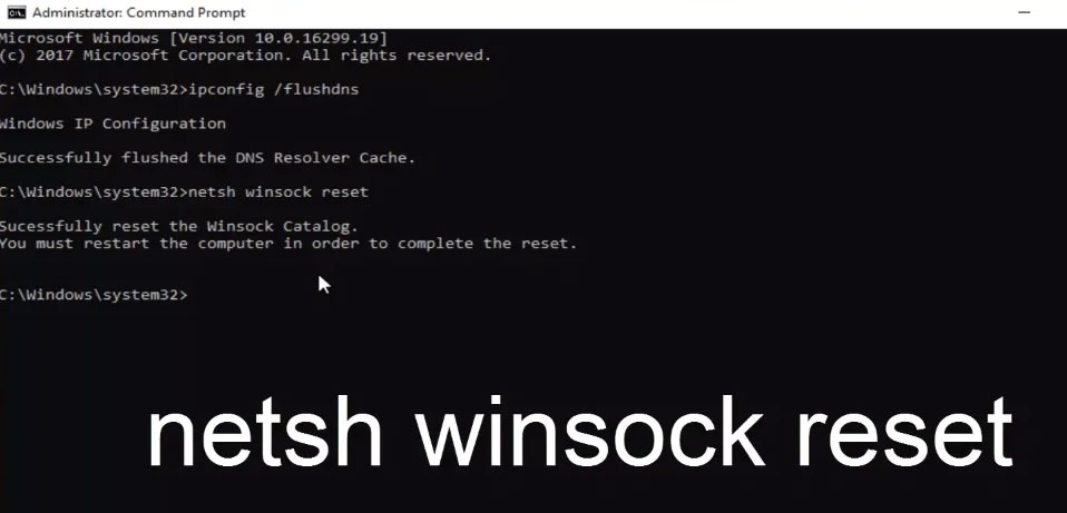 Reset Winsock Catalog - MegaSync Not Working