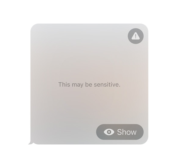 iOS 17 Sensitive Notice