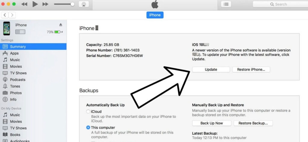 Обновите свой iPhone — iPhone 14 Pro Max не включается