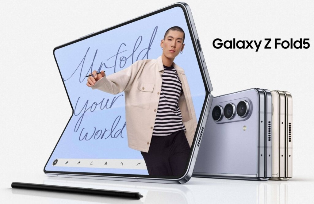 Samsung Galaxy Z Fold5 Launches with Revolutionary Flex Hinge, Allowing Seamless Full Flat Folding! 1