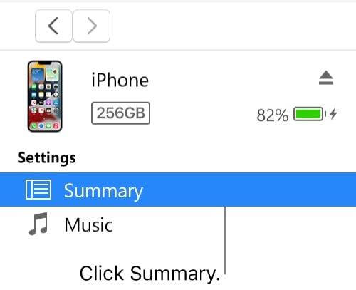 Update iPhone via PC - iPhone 14 Pro Won't Turn On